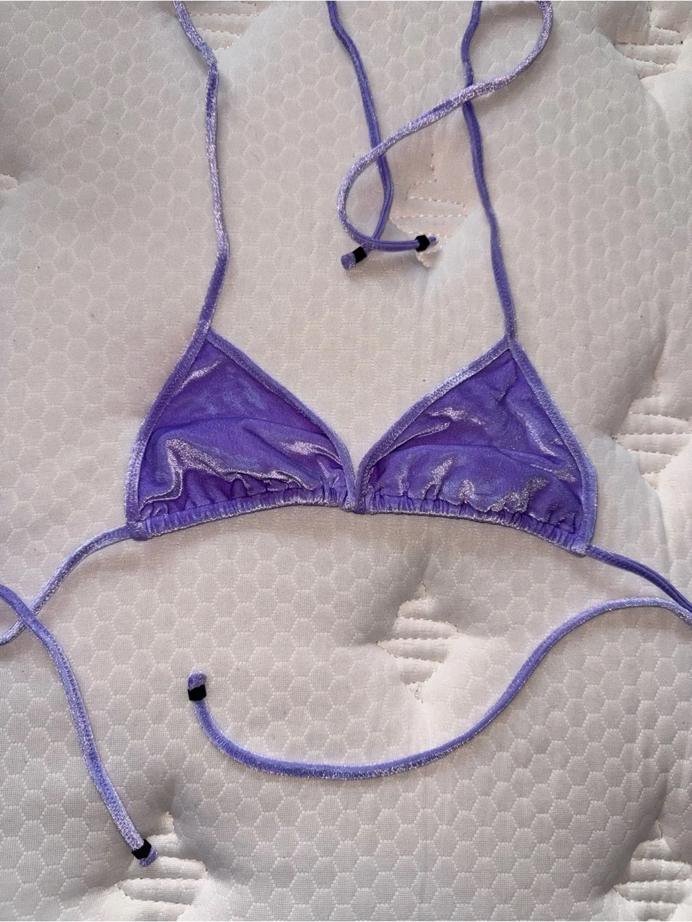 Triangl bikini purple velvet - vinca top size xs